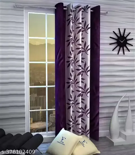 1 Piece Eyelet Polyester Door - 7ft Curtain